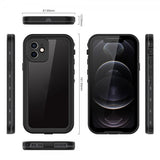 Redpepper iPhone 12 Cover Vandafvisende IP68 Sort