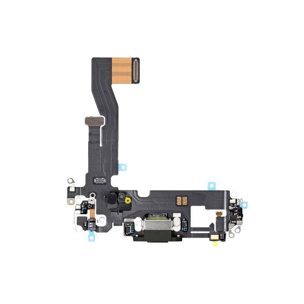 iPhone 12/12 Pro Ladeport Flexkabel - Sort