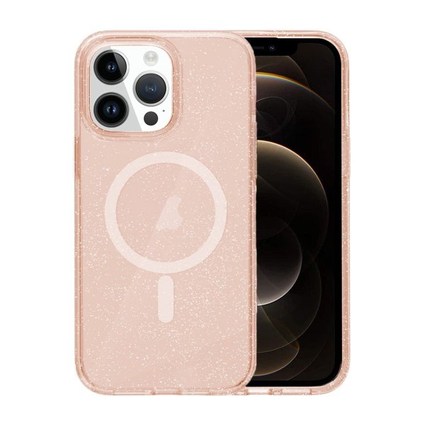iPhone 12/iPhone 12 Pro Cover Glitter MagSafe Guld