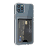 Rvelon iPhone 12/iPhone 12 Pro Cover Kortholder Transparent