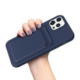 iPhone 12/iPhone 12 Pro Etui Kortholder Blå