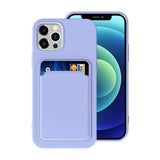 iPhone 12/iPhone 12 Pro Cover Kortholder Lilla