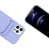 iPhone 12/iPhone 12 Pro Cover Kortholder Lilla
