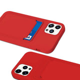 iPhone 12/iPhone 12 Pro Etui Kortholder Rød