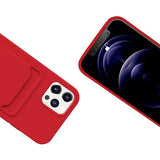 iPhone 12/iPhone 12 Pro Etui Kortholder Rød