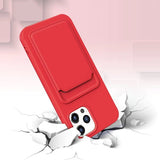 iPhone 12/iPhone 12 Pro Etui Kortholder Rød