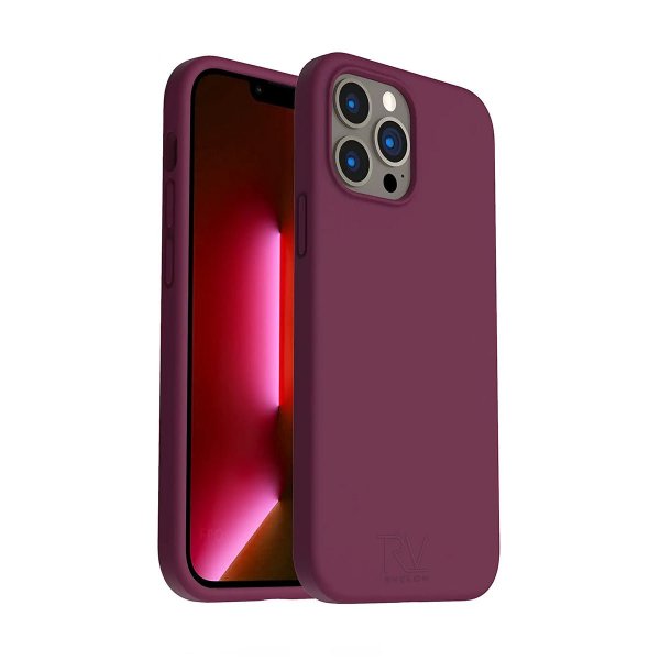 Rvelon iPhone 12/iPhone 12 Pro Silikonecover Rød