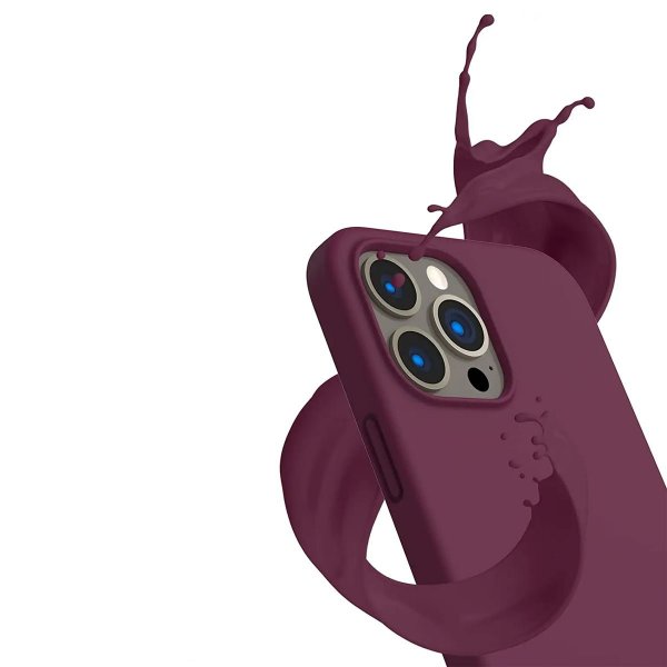 Rvelon iPhone 12/iPhone 12 Pro Silikonecover Rød