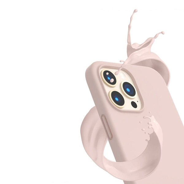Rvelon iPhone 12/iPhone 12 Pro Silikonecover Sandrosa
