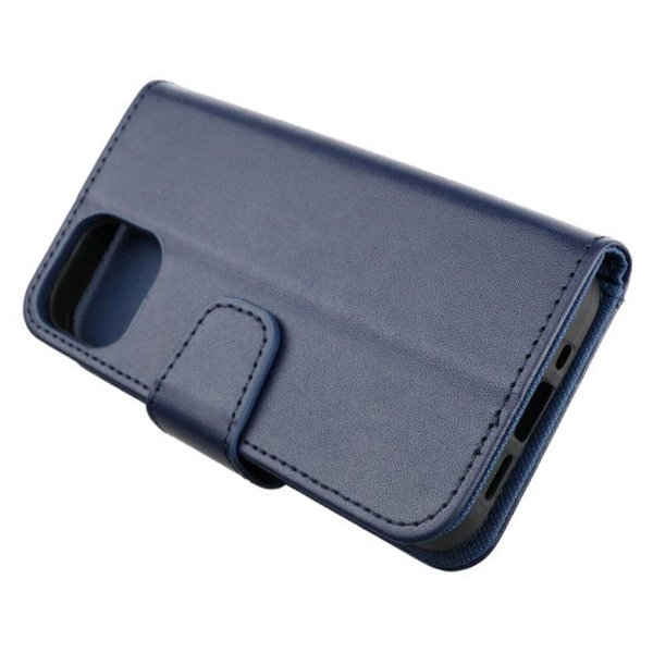 Rvelon iPhone 12/iPhone 12 Pro Etui Udklappeligt Kortrum Blå