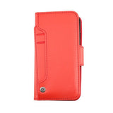 Rvelon iPhone 12/iPhone 12 Pro Etui Udfoldeligt Kortfag Rød