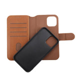 Rvelon iPhone 12/iPhone 12 Pro Etui Magnetisk Aftageligt Cover Brun