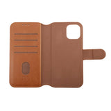 Rvelon iPhone 12/iPhone 12 Pro Etui Magnetisk Aftageligt Cover Brun