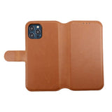 Rvelon iPhone 12/iPhone 12 Pro Etui Magnetisk Aftageligt Cover Brun