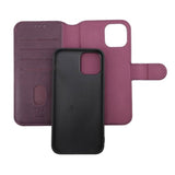 Rvelon iPhone 12/iPhone 12 Pro Etui Magnetisk Aftageligt Cover Lilla