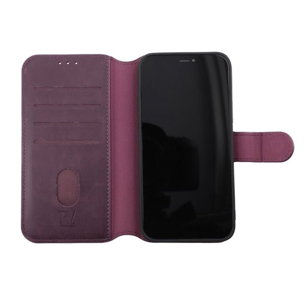 Rvelon iPhone 12/iPhone 12 Pro Etui Magnetisk Aftageligt Cover Lilla