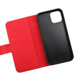 Rvelon iPhone 12/iPhone 12 Pro Etui Magnetisk Aftageligt Cover Rød