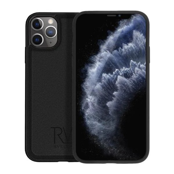 Rvelon iPhone 12/iPhone 12 Pro Etui Magnetisk Aftageligt Cover Sort