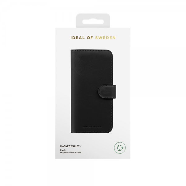 Ideal of Sweden iPhone 13/14/15/16e/17e Cover Magnet Wallet+ MagSafe Sort