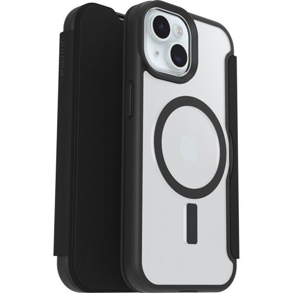 Otterbox iPhone 13/14/15/16e/17e Cover React Folio MagSafe Black Crystal