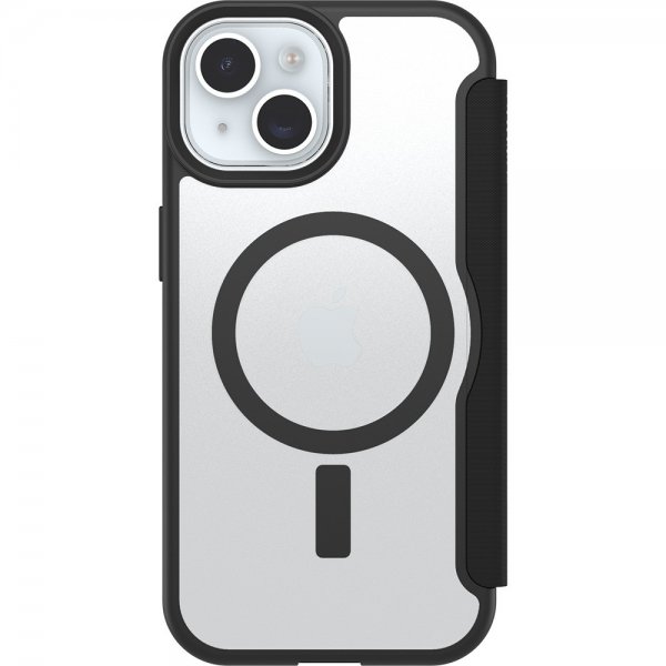 Otterbox iPhone 13/14/15/16e/17e Cover React Folio MagSafe Black Crystal