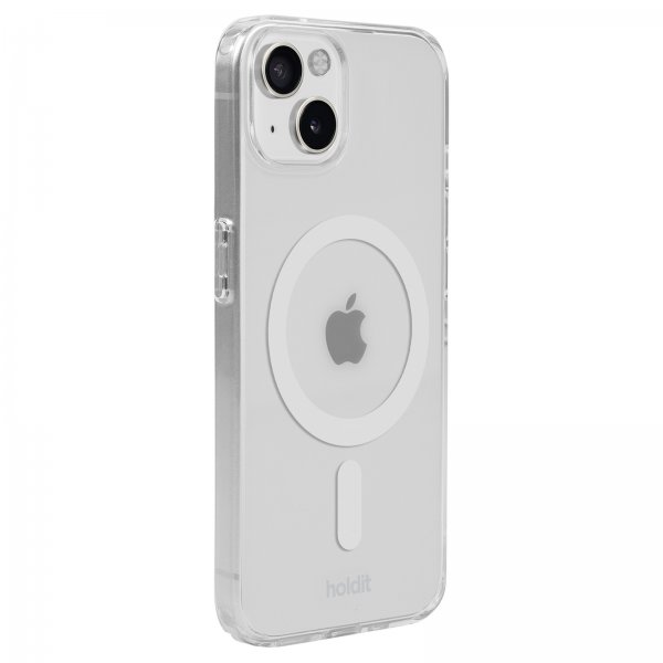 holdit iPhone 13/14/15 Skal MagSafe Case Hvid Transparent