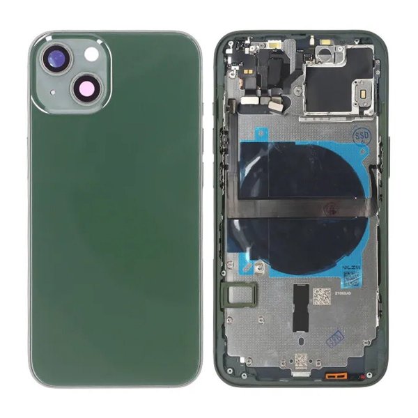iPhone 13 Bagside med Komplet Ramme OEM - Grøn