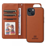 Betopnice iPhone 13 Etui med Aftageligt Cover 005 Brun