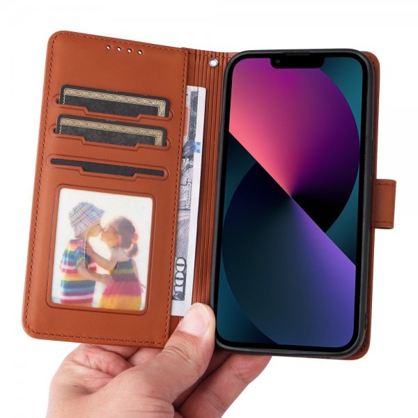 Betopnice iPhone 13 Etui med Aftageligt Cover 005 Brun