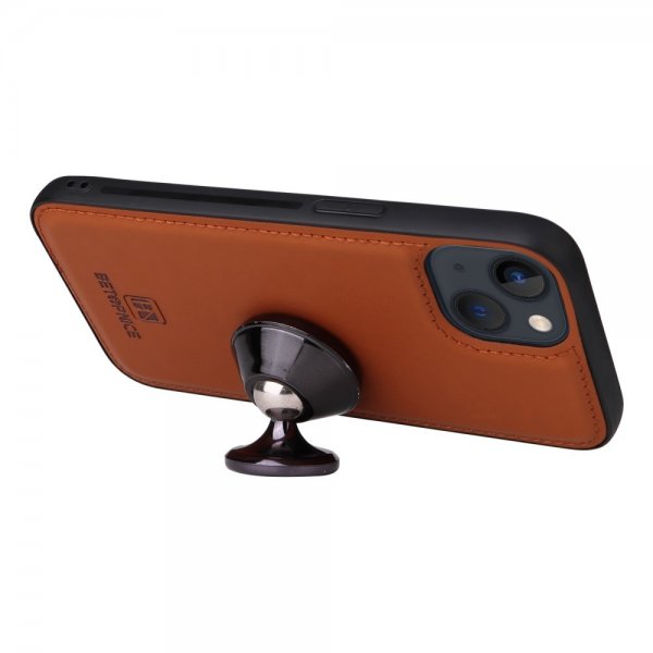 Betopnice iPhone 13 Etui med Aftageligt Cover 005 Brun