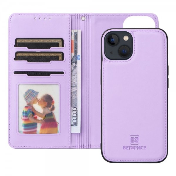 Betopnice iPhone 13 Etui med Aftageligt Cover 005 Lilla