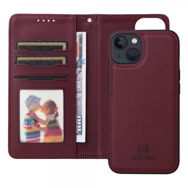 Betopnice iPhone 13 Etui med Aftageligt Cover 005 Rød