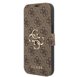 Guess iPhone 13 Cover Metal Logo Brun