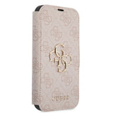 Guess iPhone 13 Cover Metal Logo Rosa