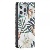 iPhone 13 Pro Flip Cover Motiv Blade og Blomster