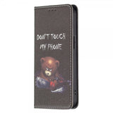 iPhone 13 Pro Flipcover Motiv Don't Touch My Phone Motorsav