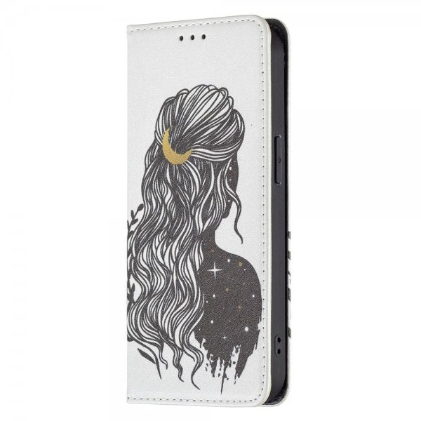 iPhone 13 Pro Flip Cover Motiv Kvinde