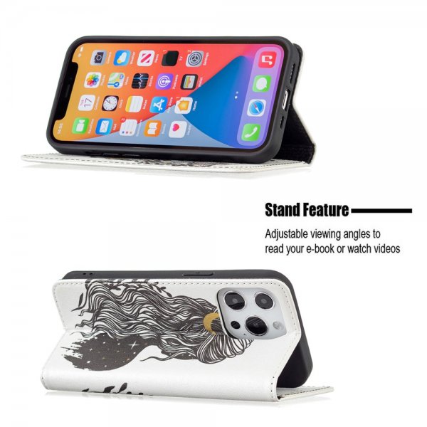 iPhone 13 Pro Flip Cover Motiv Kvinde