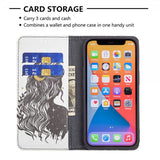 iPhone 13 Pro Flip Cover Motiv Kvinde