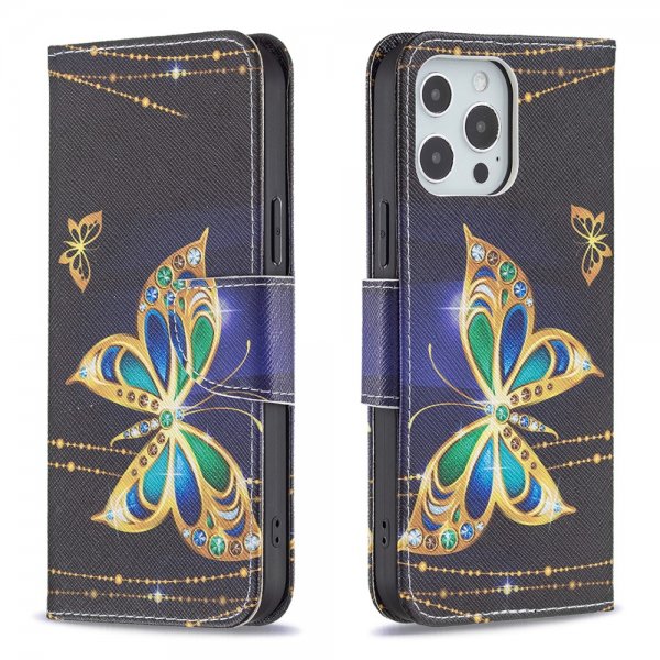 iPhone 13 Pro Cover Motiv Glimmer Sommerfugle