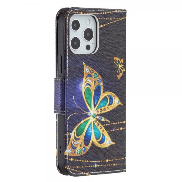 iPhone 13 Pro Cover Motiv Glimmer Sommerfugle