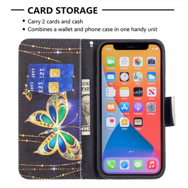 iPhone 13 Pro Cover Motiv Glimmer Sommerfugle