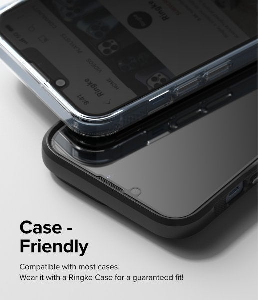 Ringke iPhone 13/iPhone 13 Pro/iPhone 14 Skærmbeskytter Privacy Glass