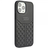Audi iPhone 13/iPhone 13 Pro Skal Ægte Lædercover Sort