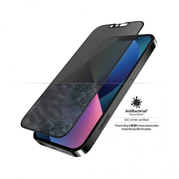 PanzerGlass iPhone 13/iPhone 13 Pro Skærmbeskyttelse Edge-to-Edge Case Friendly Privacy