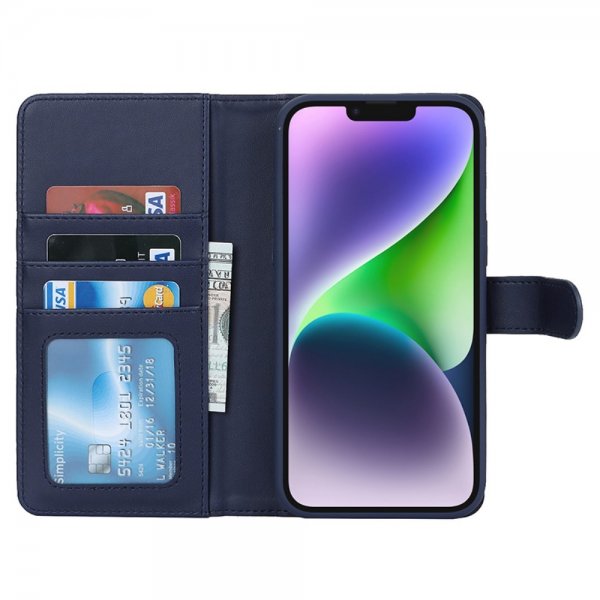 iPhone 13/iPhone 14 Etui med Aftageligt Cover MagSafe Blå