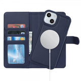 iPhone 13/iPhone 14 Etui med Aftageligt Cover MagSafe Blå