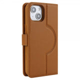 iPhone 13/iPhone 14 Cover med Aftageligt Cover MagSafe Brun