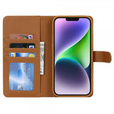 iPhone 13/iPhone 14 Cover med Aftageligt Cover MagSafe Brun