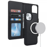 iPhone 13/iPhone 14 Cover med Aftageligt Cover MagSafe Sort